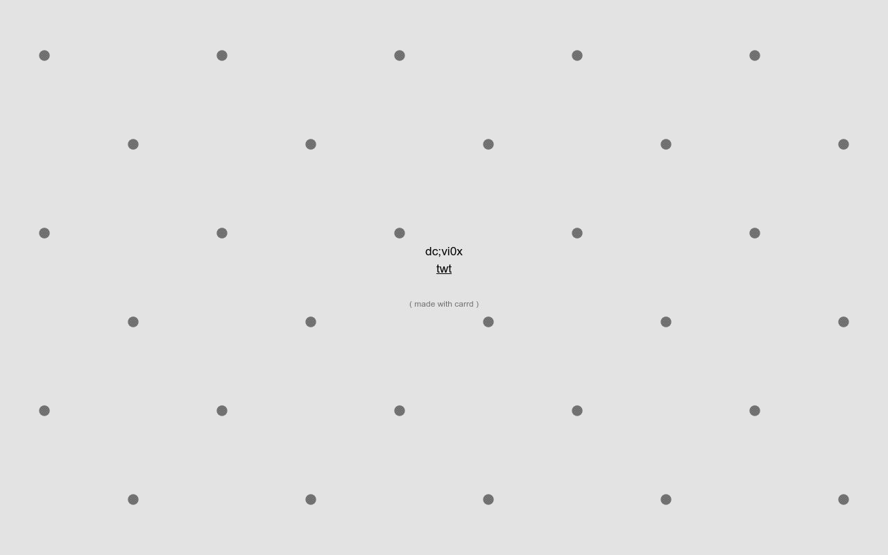 Carrd profile picture for @week